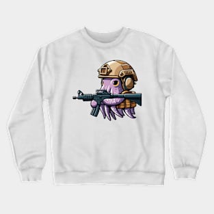 Tactical Octopus Adventure Tee: Where Intelligence Meets Style Crewneck Sweatshirt